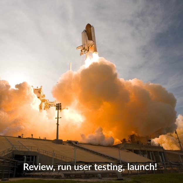 5. Review, Run User Testing, Launch!